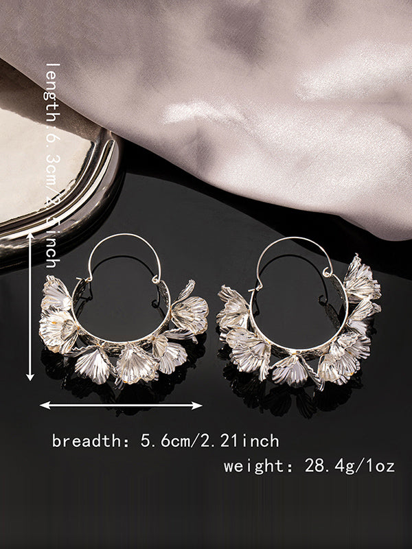 Boucles d'oreilles pendantes en forme de fleur