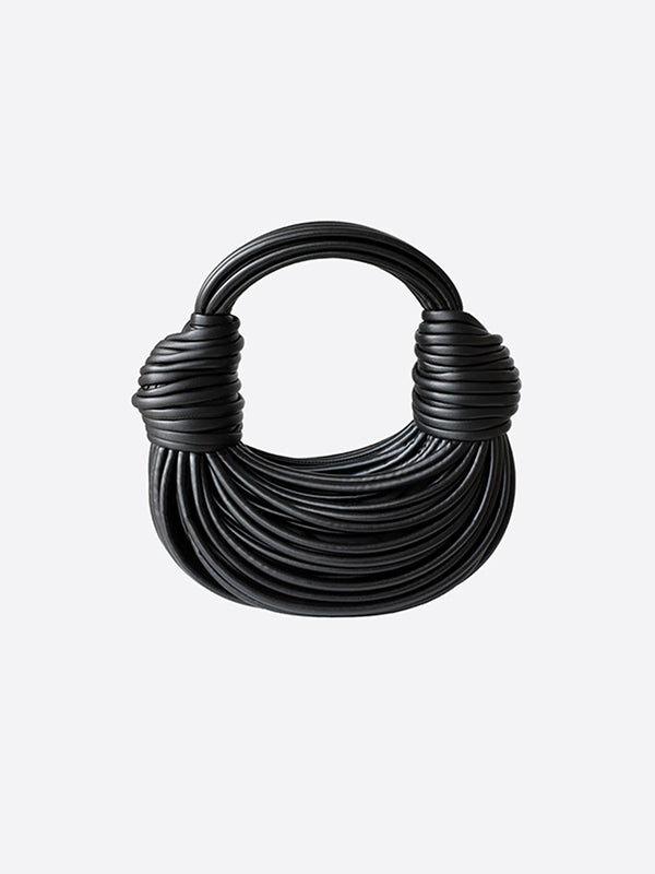 Sac à pompons, couleur unie