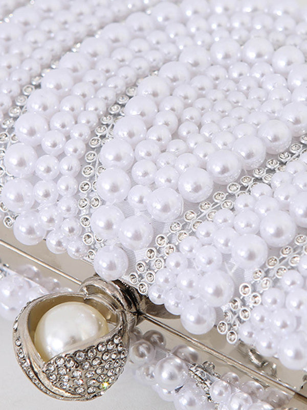 Sac à main géométrique à chaîne, à strass