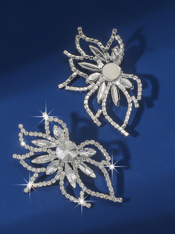 Boucles d'oreilles pendantes en forme de fleur