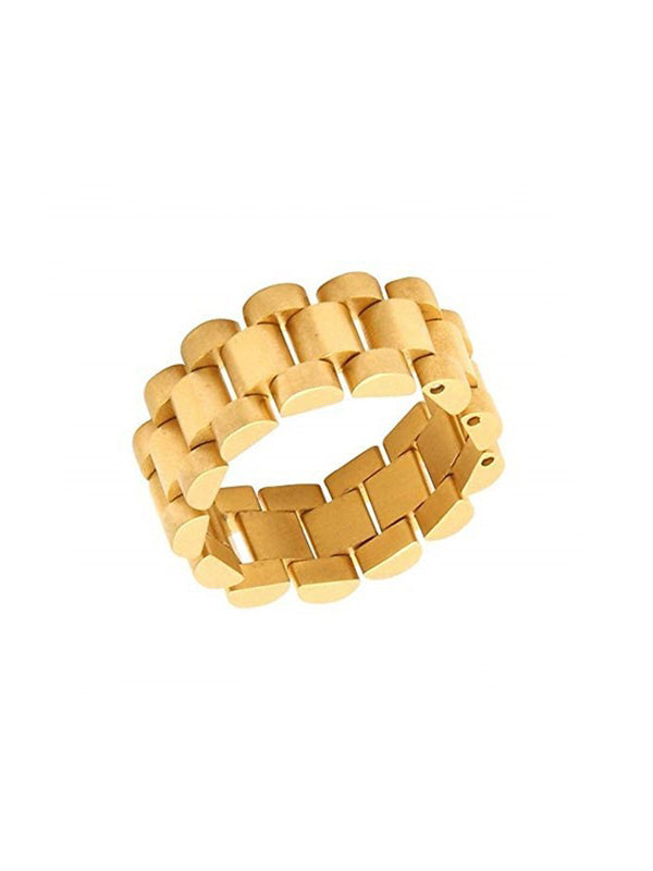 Bague originale simple et cool de couleur unie