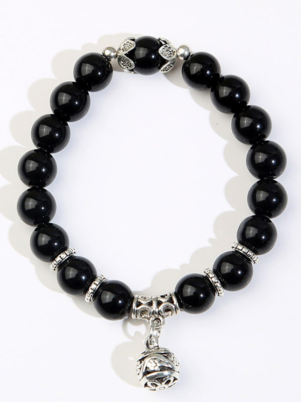 Bracelet original simple en pierre de 5 couleurs