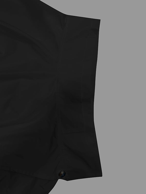 Veste décontractée ample noire à col montant