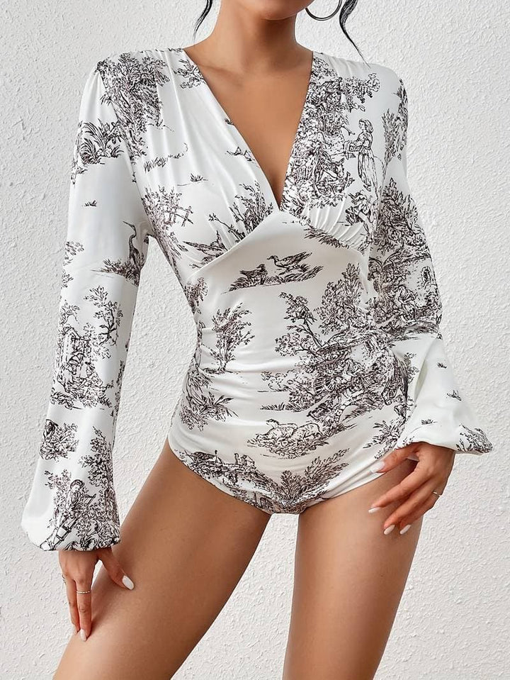 Daru - Magnifique bodysuit avec motif floral