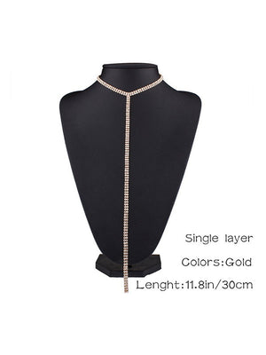 Collier tendance, normcore, à strass