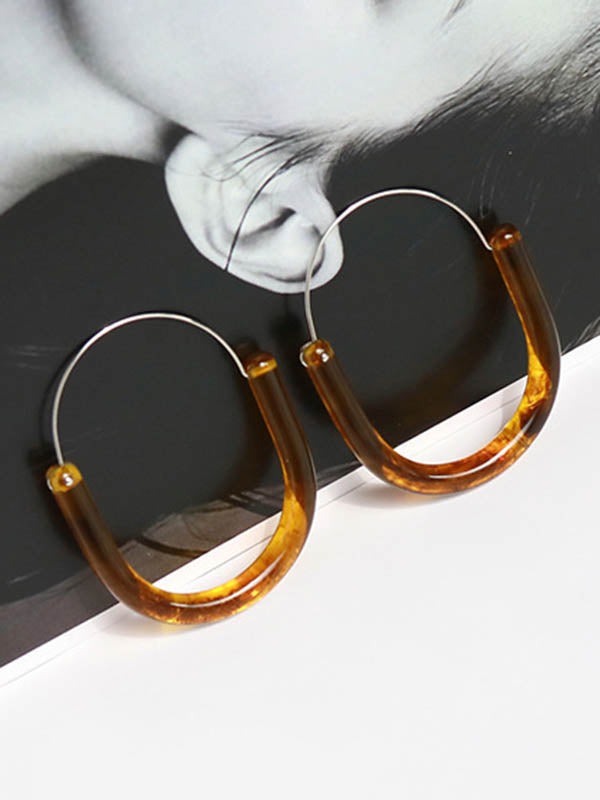 Boucles d'oreilles pendantes géométriques