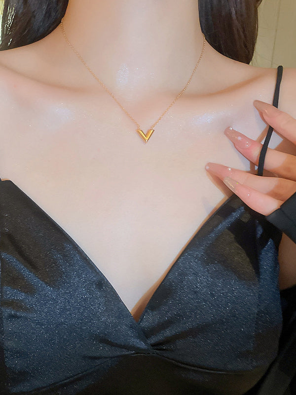 Collier géométrique couleur unie