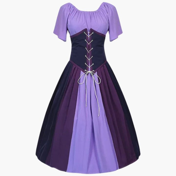 Robe Dirndl classique avec manches bouffantes pour femmes - Oktoberfest 2025