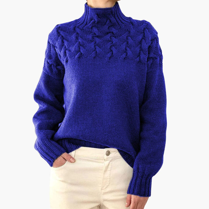 Pull en maille col roulé pour femmes