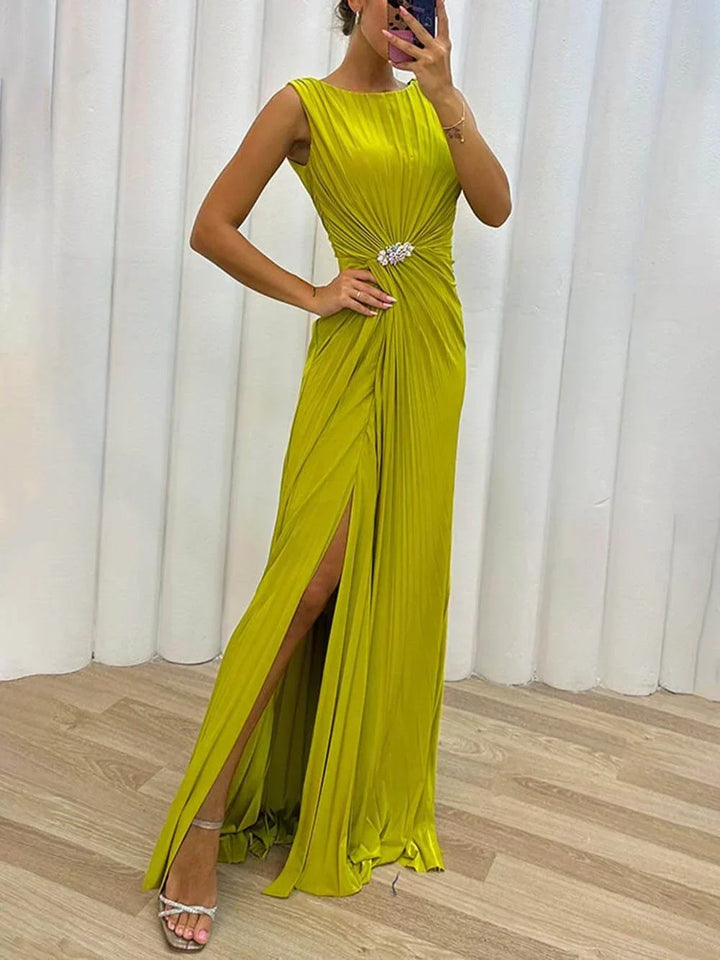Olive | Robe de mariée maxi plissée