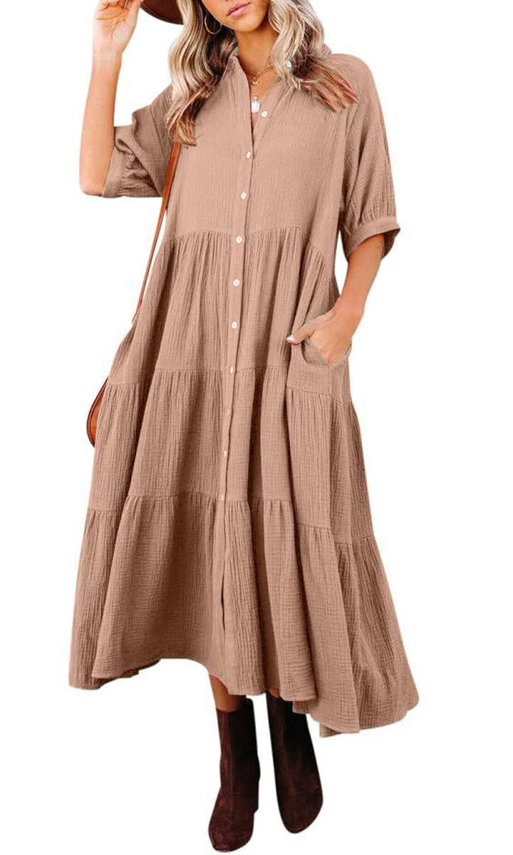 Klara - Robe midi avec poches