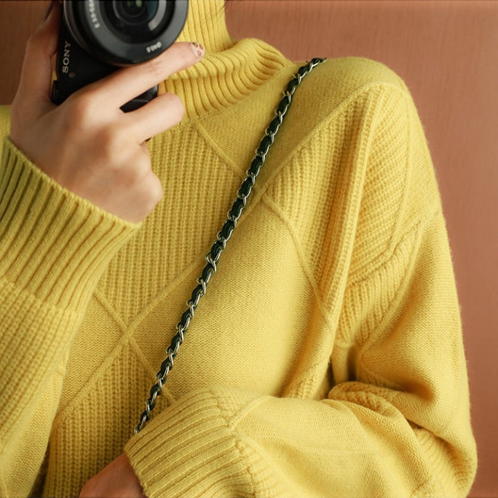 Pull col roulé femme tricoté | Oversize & Doux