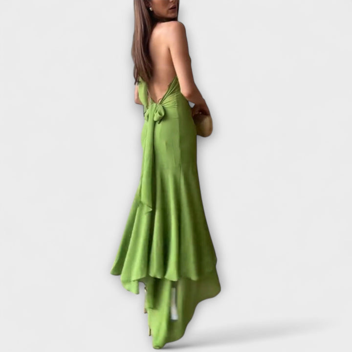 Elodie - Robe maxi asymétrique élégante
