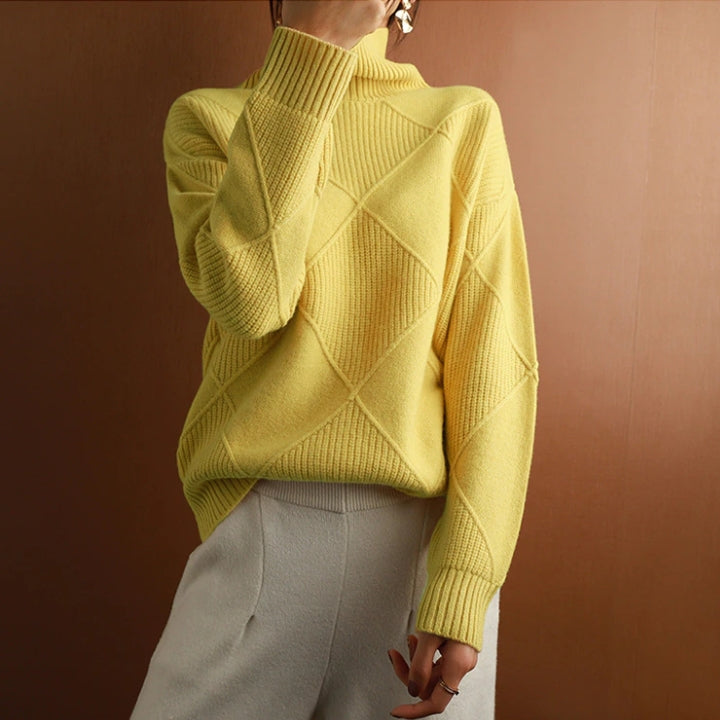 Pull col roulé femme tricoté | Oversize & Doux