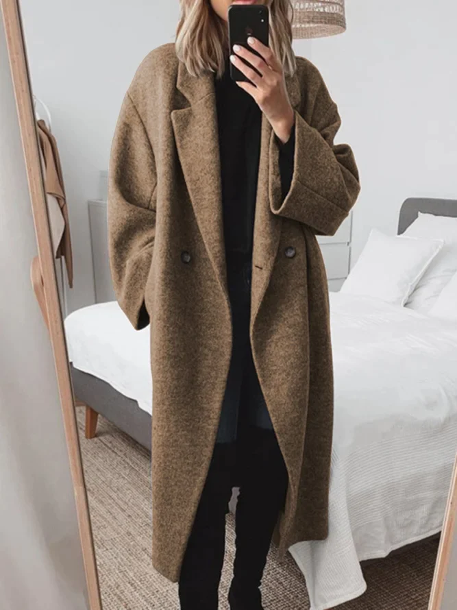Manteau oversized élégant, polyvalent et confortable pour femmes