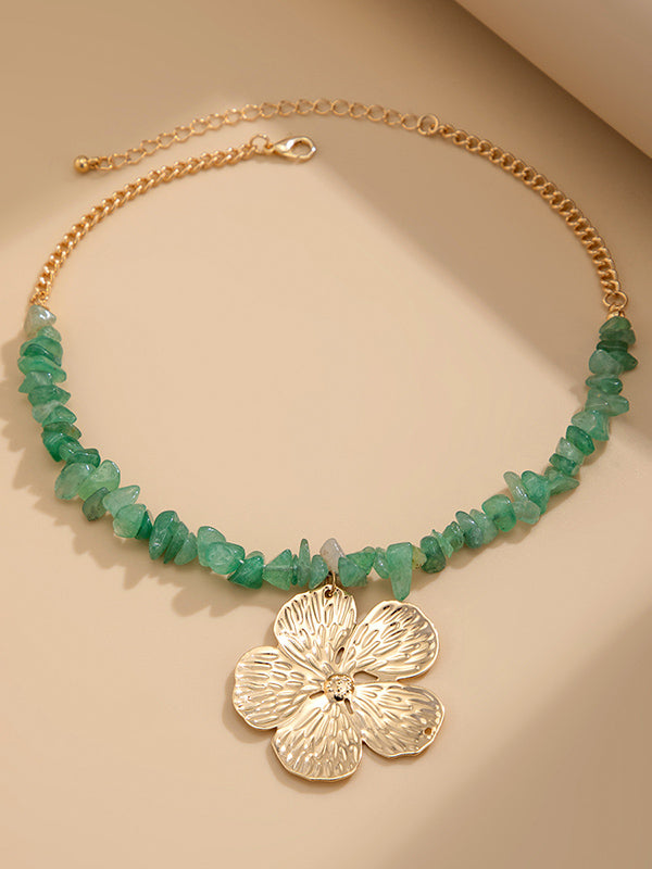 Collier en forme de fleur