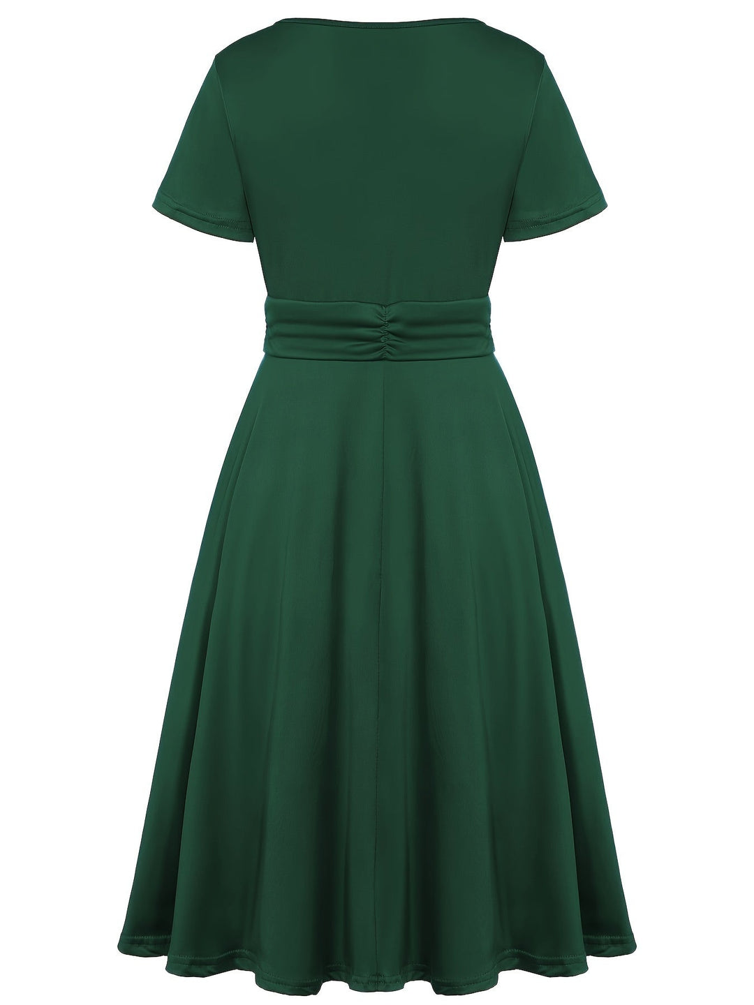Elisa | Robe midi à encolure en V avec ourlet asymétrique
