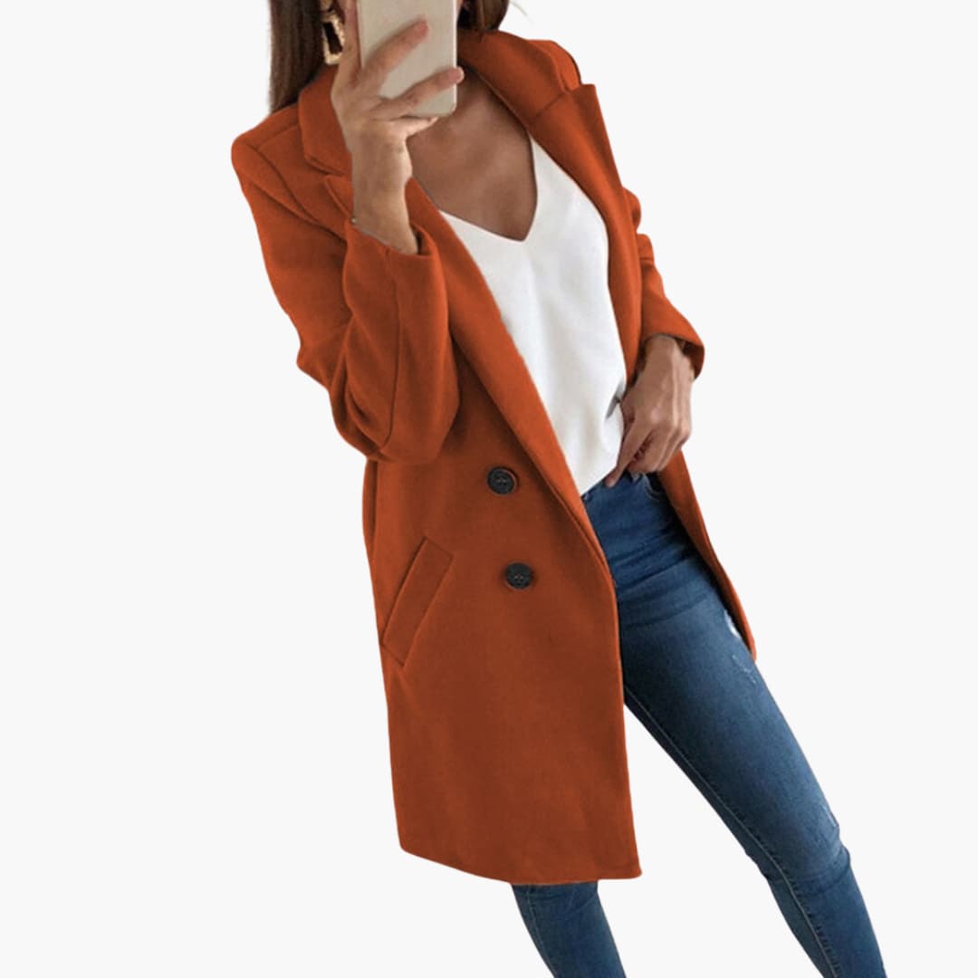 Manteau à fermeture éclair pour femmes