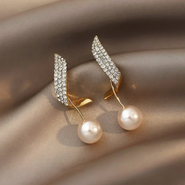 Wibke – Boucles d'oreilles en arc de perles