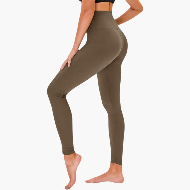 Leggings pour femmes avec motif léopard et taille haute en matière extensible