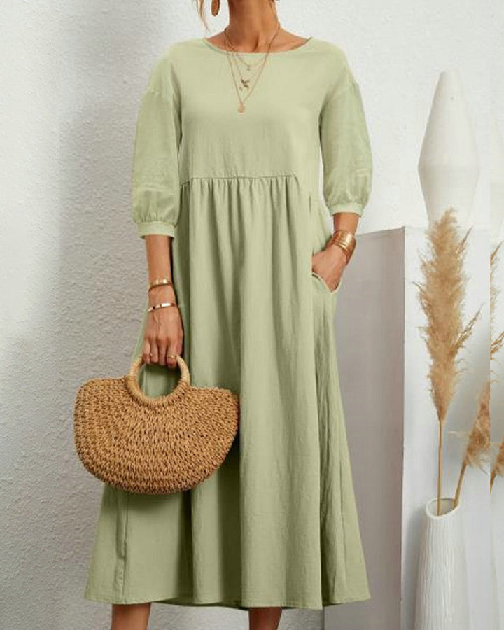 Robe maxi unie pour femmes