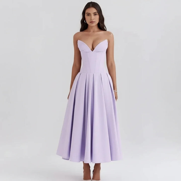Larissa | Robe Midi Corset Femme pour Occasions Spéciales – Corset Midi Élégant 2026