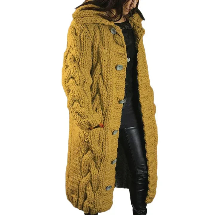 Veste en tricot longue et stylée pour femmes