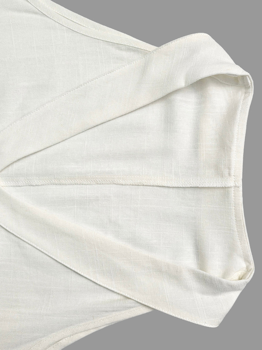 Ensemble deux pièces à col en V, sans manches – débardeur + pantalon