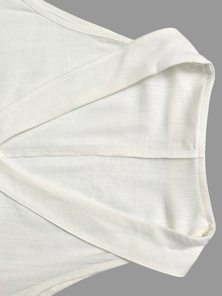 Ensemble deux pièces à col en V, sans manches – débardeur + pantalon