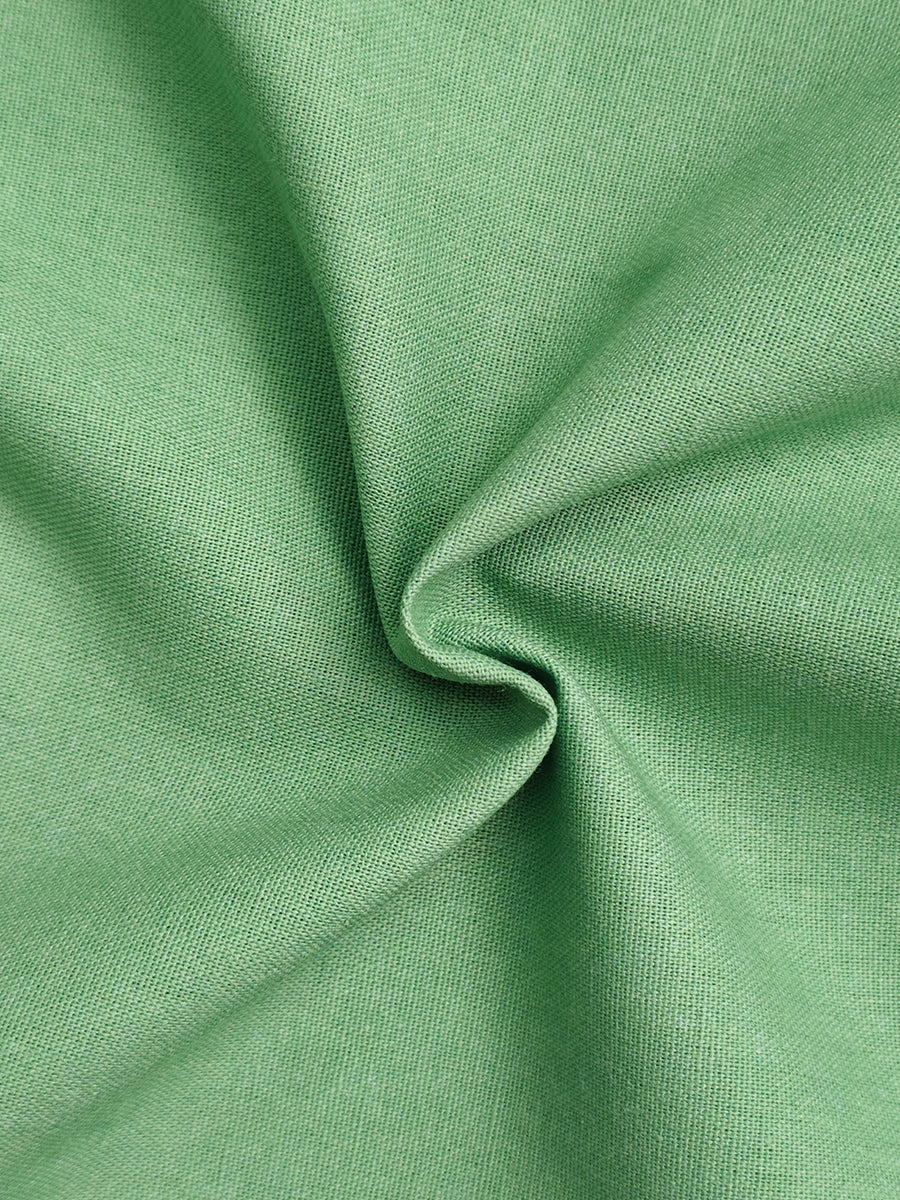 Pantalon boutonné à poches, à taille élastique, à jambes larges, taille haute, couleur unie