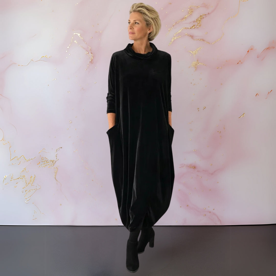 Anja™ | Robe maxi élégante en velours