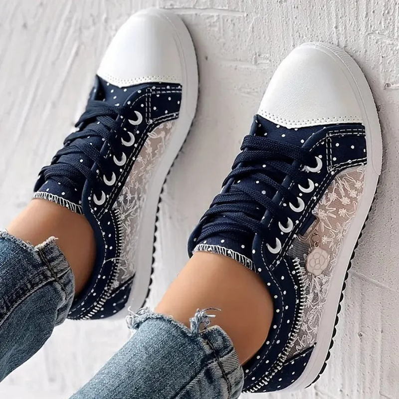 Lotte | Baskets élégantes pour femmes avec des détails floraux