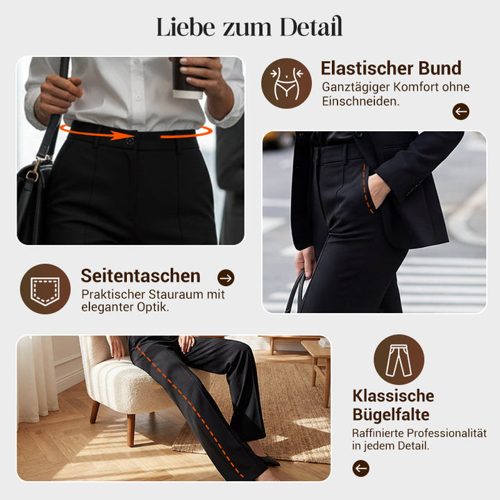 Bibi | Pantalon de costume femme taille haute