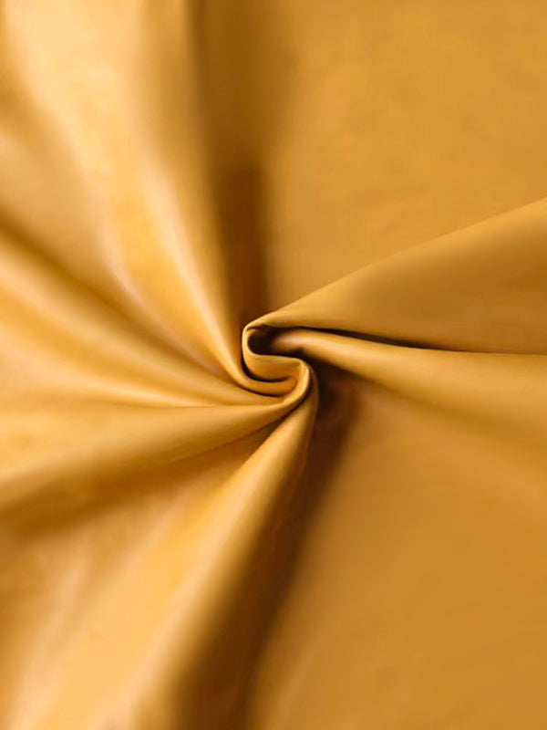 Jupe coupe trapèze, taille haute, avec ceinture, à poches, à fermeture éclair, couleur unie