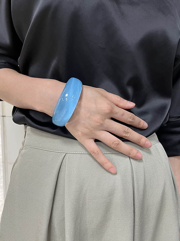 Parure bracelet et bague géométrique