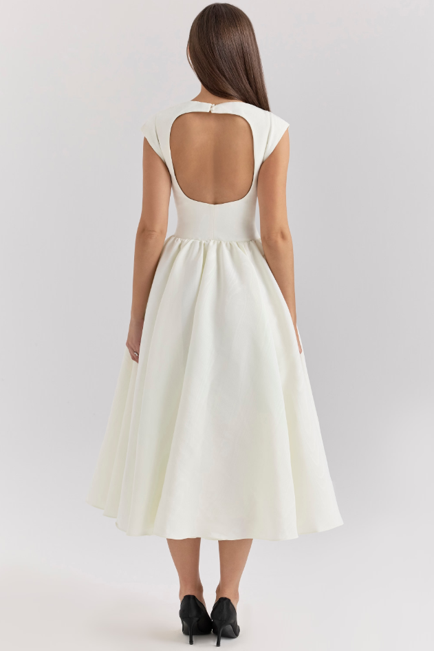 Lucia - Robe midi plissée