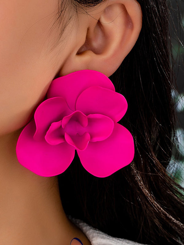 Boucles d'oreilles en forme de fleur