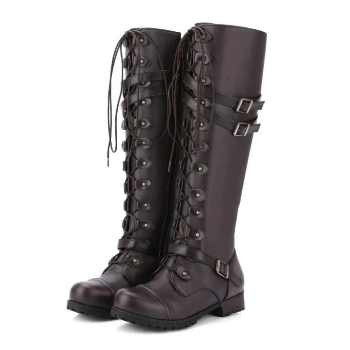 Bottes à lacets pour femmes avec détails en boucle | Décontracté