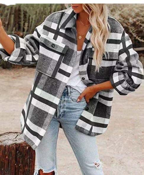 Chemise oversize à carreaux confortable et stylée pour femmes