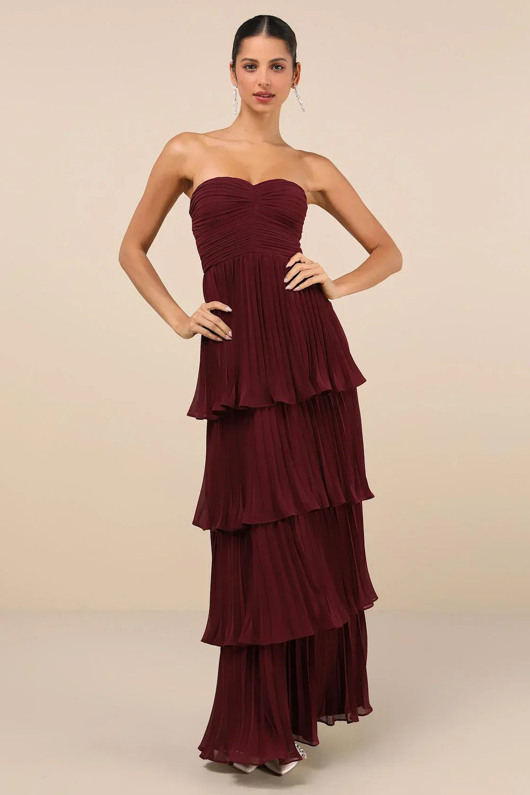 Jasmin - Robe maxi élégante sans bretelles
