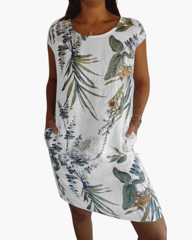 Robe T-Shirt Femme | Robe d'été décontractée avec imprimé