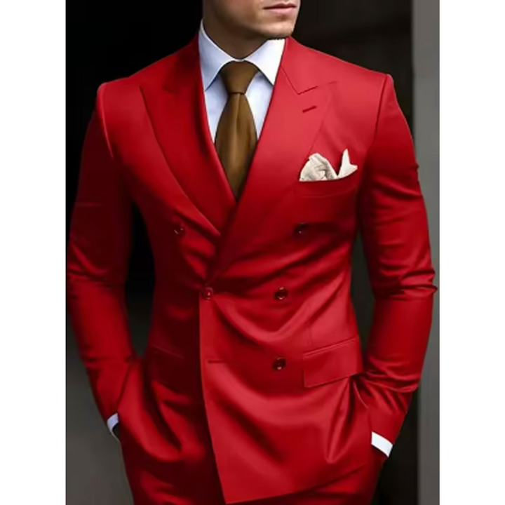 Costume de mariage pour homme à double boutonnage avec six boutons | Élégant