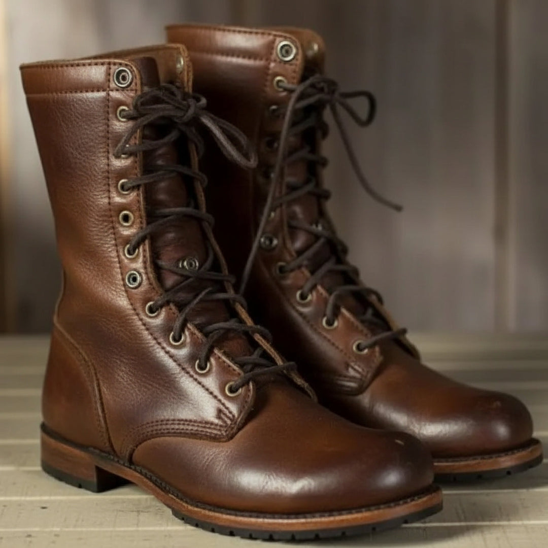 Sina | Bottes à lacets décontractées pour femmes à bout rond