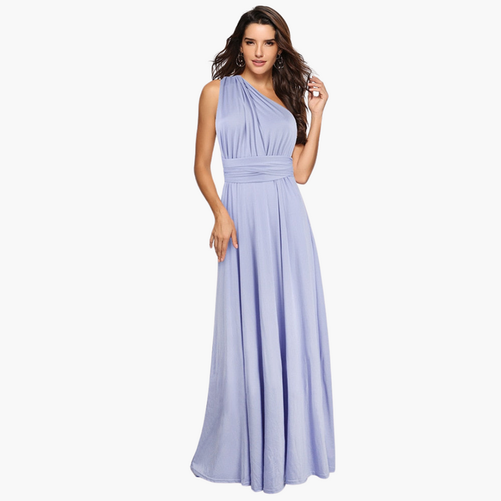 Robe de soirée avec décolleté en V - Style femme pour les nuits de gala