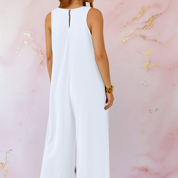 Magda™ | Combinaison confortable avec décolleté en V et jambes larges
