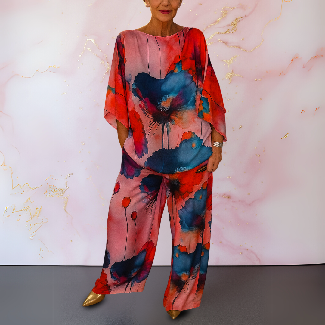 Moniek™ | Ensemble pour femmes en satin à deux pièces