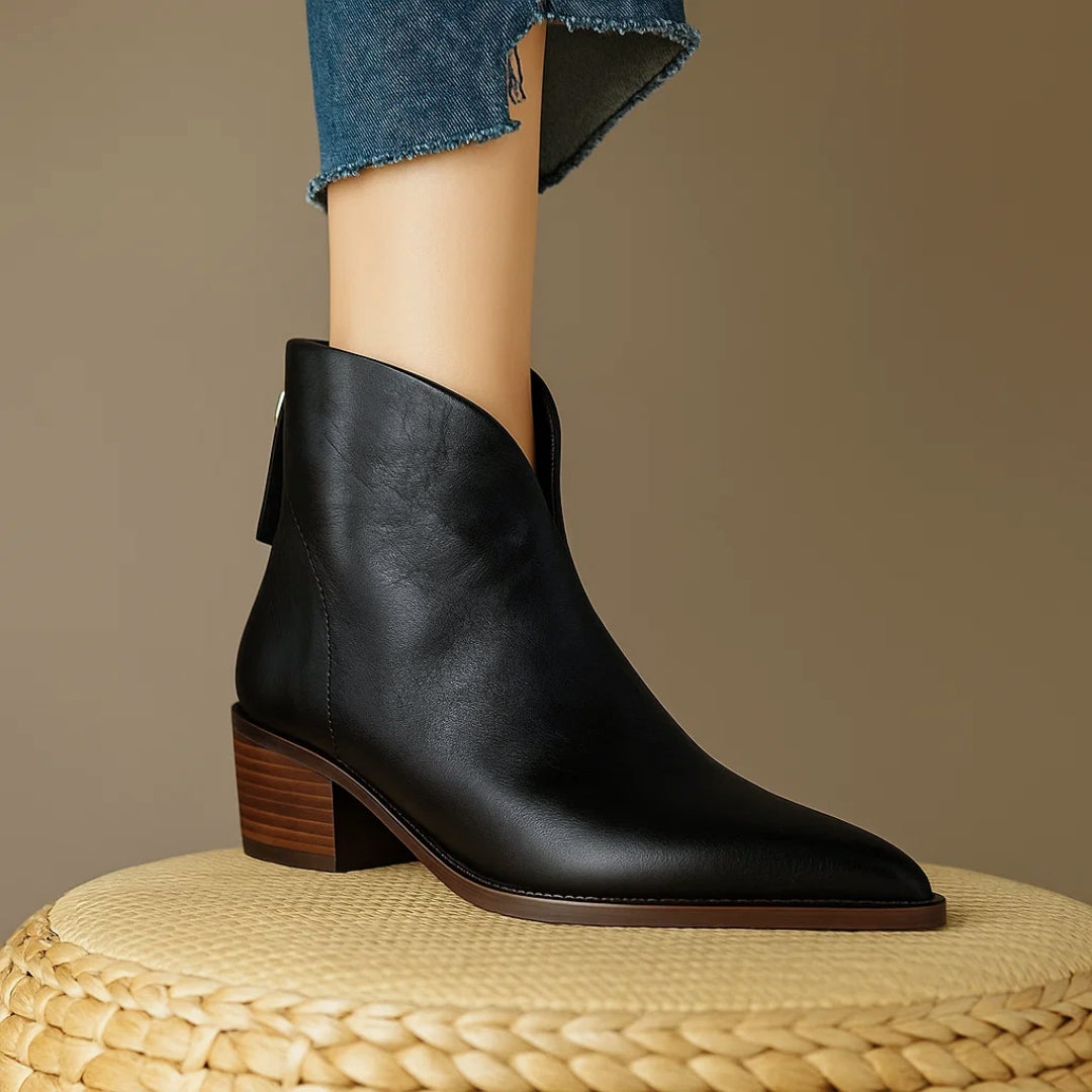Christina - Bottines pour femmes avec petit talon carré