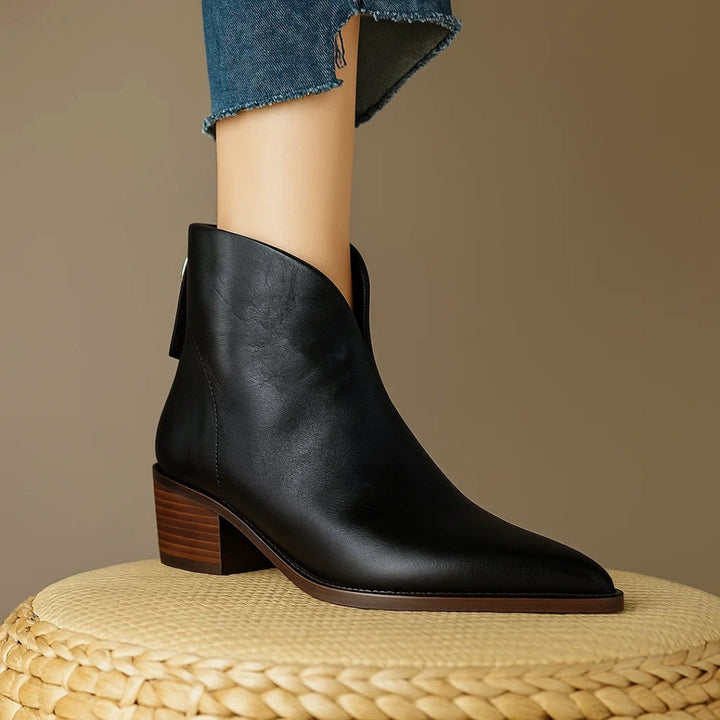 Christina - Bottines pour femmes avec petit talon carré