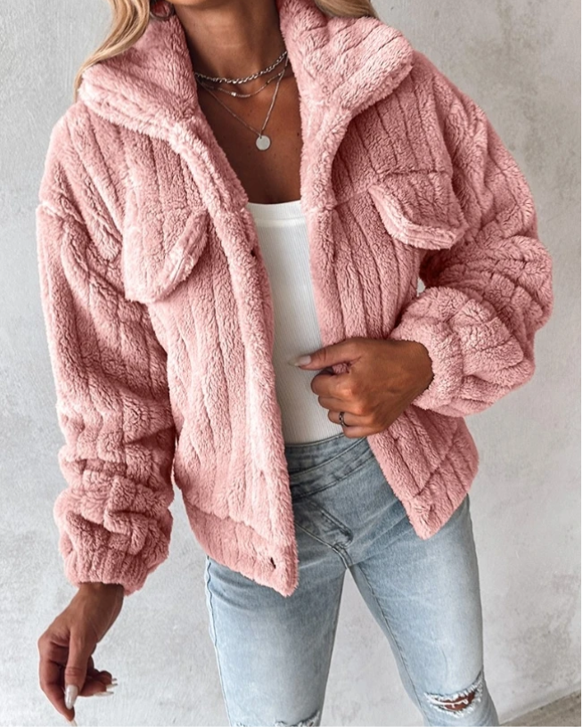 Manteau Teddy pour femmes | Court