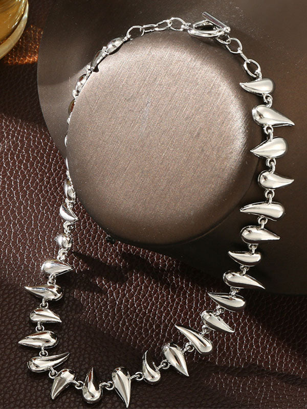 Collier géométrique couleur unie